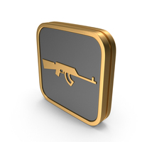 Badge Rifle Icon PNG & PSD Images
