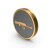 Badge Rifle Icon PNG & PSD Images