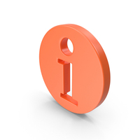 Orange Round Information Icon PNG & PSD Images