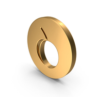 Gold Round Apricot Icon PNG & PSD Images
