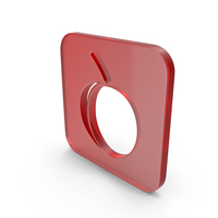 Glass Square Apricot Icon PNG & PSD Images