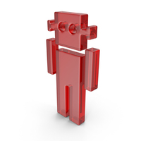Glass Robot Icon PNG & PSD Images