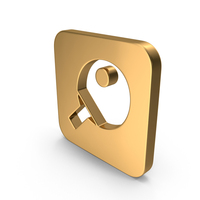 Gold Table Tennis Racket Icon PNG & PSD Images