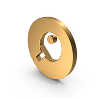 Gold Round Table Tennis Racket Icon PNG & PSD Images
