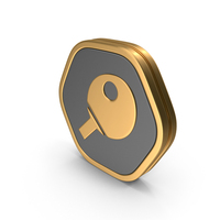 Badge Table Tennis Racket Icon PNG & PSD Images