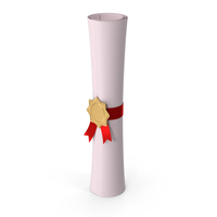 Red Scroll Certificate PNG & PSD Images