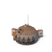 Space Colonization Habitation Pod Dirty PNG & PSD Images