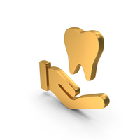 Dental Care Dentist Hospital Icon Gold PNG & PSD Images