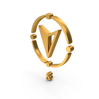 South Direction Icon Gold PNG & PSD Images