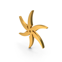 Star Shuriken Ninja Icon Gold PNG & PSD Images