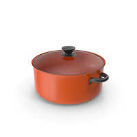 Orange Steel Pot PNG & PSD Images
