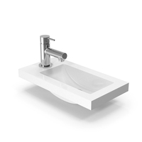 Counter Top Basin With Faucet Tap PNG & PSD Images
