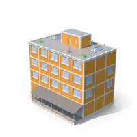 Orange Factory Building PNG & PSD Images