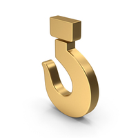 Gold Hook Symbol PNG & PSD Images