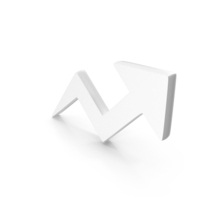 Bar Chart Arrow Line Graph Chart Icon White PNG & PSD Images
