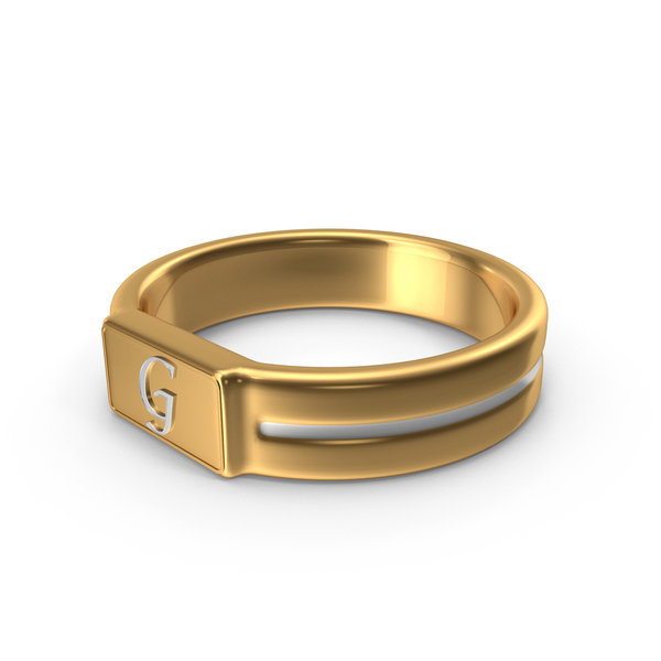 Female Modern Dainty Initial Ring at Rs 450/piece in Jaipur | ID:  23264131397