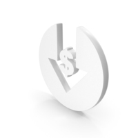 Cost Reduction Dollar Icon White PNG & PSD Images