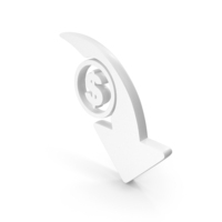 Cost Reduction Icon White PNG & PSD Images