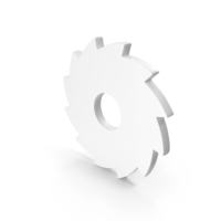 White Gear Symbol PNG & PSD Images