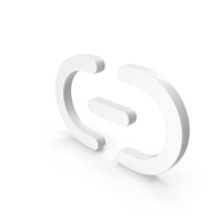 White Insert Link Icon PNG & PSD Images