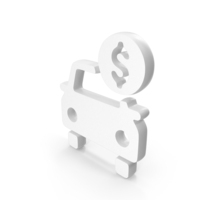 White Car Travel Insurance Icon PNG & PSD Images