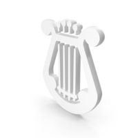 White Musical Instrument Icon PNG & PSD Images