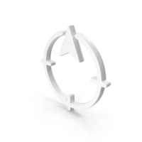 White North Cardinal Direction Icon PNG & PSD Images