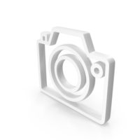 White Photo Camera Icon PNG & PSD Images