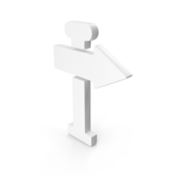 Right Arrow Signal Icon White PNG & PSD Images