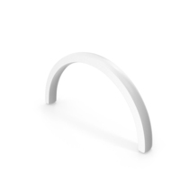 Semicircle Arc Curved Line Icon White PNG & PSD Images