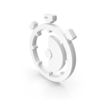 White 30 Minutes Timer Icon PNG & PSD Images