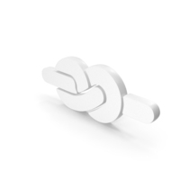 Simple Knot Rope Icon White PNG & PSD Images