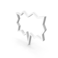 White Speech Balloon Callout Icon PNG & PSD Images