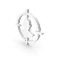 Target Audience Customer Client Icon White PNG & PSD Images