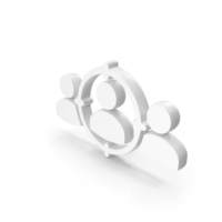White Target Audience Head Hunting Person Icon PNG & PSD Images