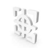 White Target Point Icon PNG & PSD Images