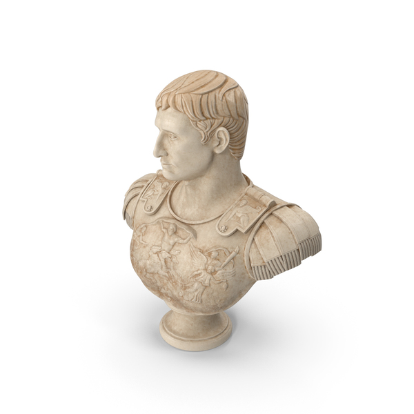 Bust Roman Emperor Caesar Augustus PNG & PSD Images
