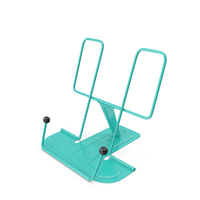 Folding Metal Book Stand Teal PNG & PSD Images