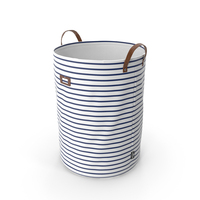Freestanding Laundry Basket Without Cover Blue PNG & PSD Images