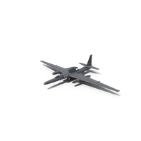 High Altitude Surveillance Aircraft Grey PNG & PSD Images