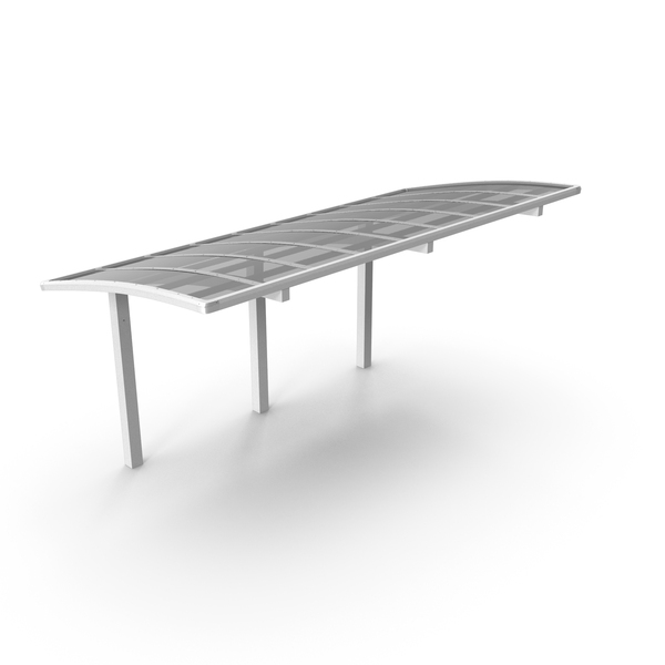 Parking Shed Polycarbonate Roof White PNG & PSD Images