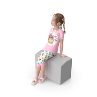 Girl Child Home Clothes Sitting PNG & PSD Images