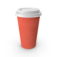 Paper Coffee Cup Red PNG & PSD Images