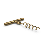 Gold Corkscrew PNG & PSD Images