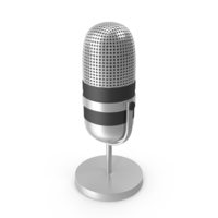 Microphone Of Silver Metal PNG & PSD Images