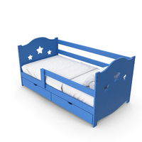 Blue Bed PNG & PSD Images