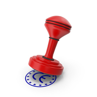 Red CE Cartoon Stamp PNG & PSD Images