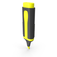 HIGHLIGHTER PEN YELLOW PNG & PSD Images