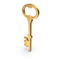 KEY SYMBOL GOLD PNG & PSD Images