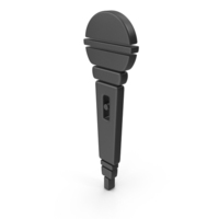 MICROPHONE SYMBOL BLACK PNG & PSD Images